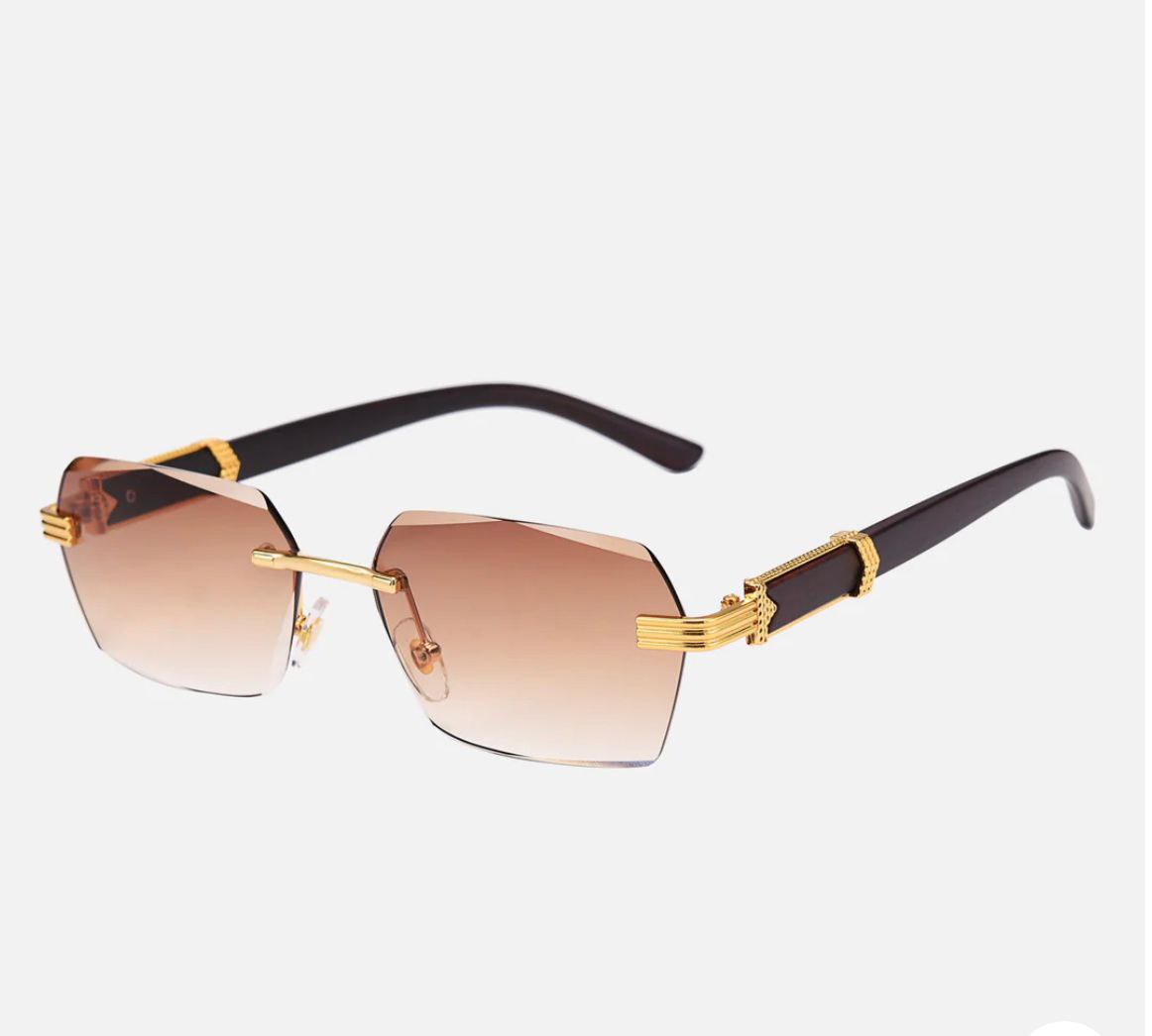 إطلالة فاخرة وعصرية مع نظارات Only Vintage Amsterdam Brnd بدون إطار!