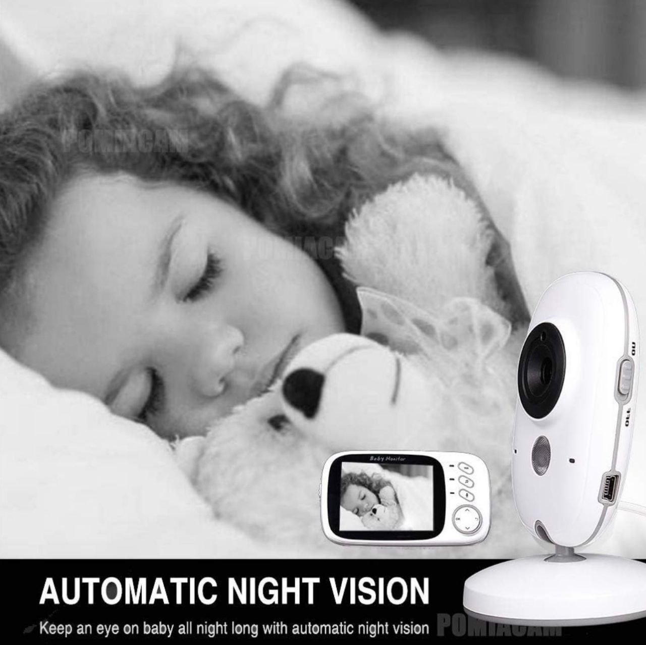 كاميرا مراقبة الأطفال POMIAGAM — راحة بالك تبدأ من هنا!